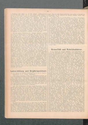 Universität und Volksschullehrer