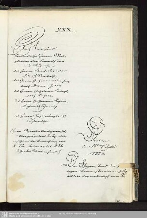 XXX., 15. Juli 1856
