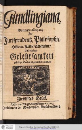 Gundlingiana zwölfftes Stück
