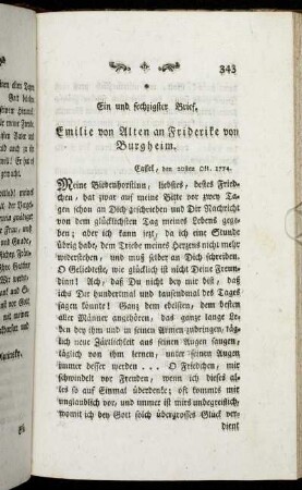 Ein und sechzigster Brief. - Siebzigster Brief.