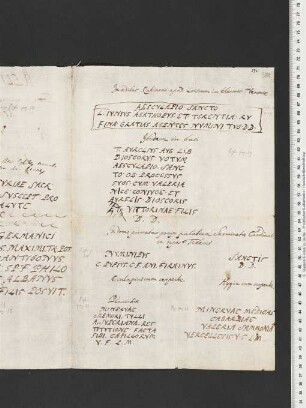 Inschrift auf 21r (oben), auf 22r (Mitte), auf 23r (unten)