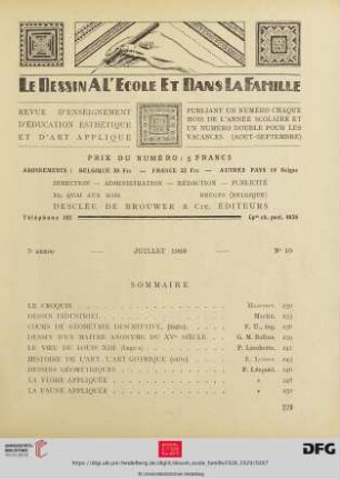 No. 10 (Juillet 1929)