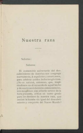 Nuestra raza