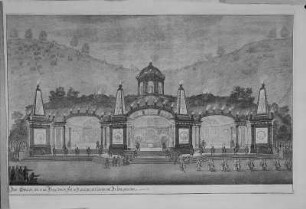 Das Bergwerks- oder Saturnusfest im Plauenschen Grund am 26. September 1719, Festgebäude