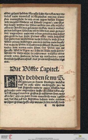 Dat Döffte Capitel