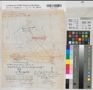 Ennigerloh (Ennigerloh) Grube Leo Kesselanlage Lageplan 1882 1 : 2500 36 x 28 kol. Zeichnung Bergämter Nr. 5366