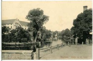 Bautzen. Hammermühle und Blick auf die Spree