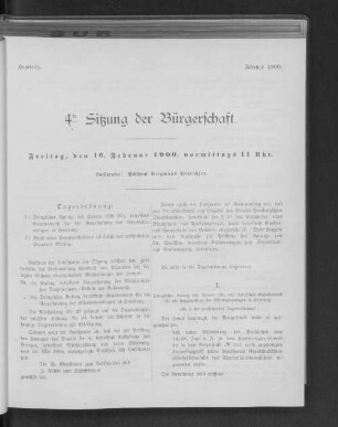 4te Sitzung