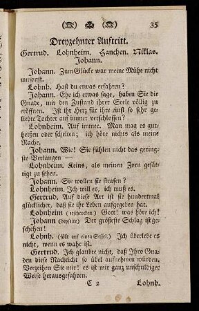Dreyzehnter Auftritt. Gertrud. Lohnheim. Hanchen. Niklas. Johann.