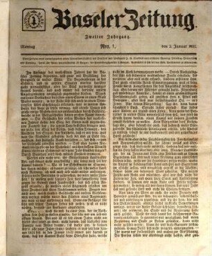 Basler Zeitung. 2, 2. 1832