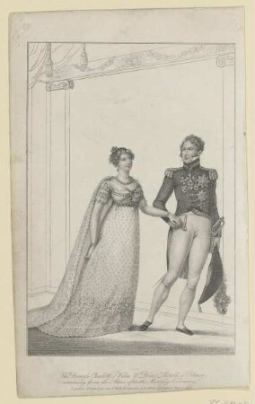 Doppelbildnis des Leopold von Sachsen-Coburg-Saalfeld und der Charlotte Augusta von Wales