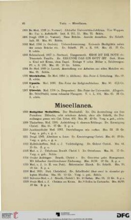 Miscellanea (Nr. 1308-1440)