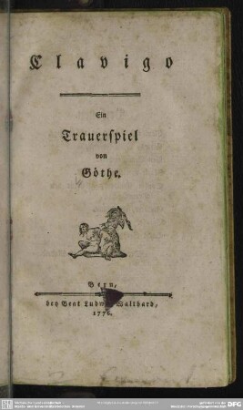 Clavigo : Ein Trauerspiel
