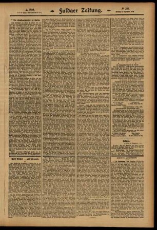 Zweite Ausgabe vom Montag, den 08. Dezember 1913.