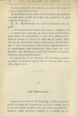 IV. Les Bohémiens