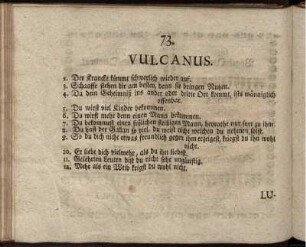 73. Vulcanus - 108. Satyri.