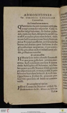 Admonitiones in Terentii Christiani Comœdias