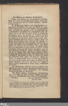 Die Mühlen im Zschillner Klostergebiet