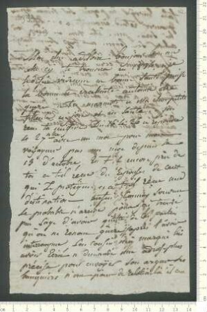 Brief von Madeleine de Chamisso an Adelbert von Chamisso