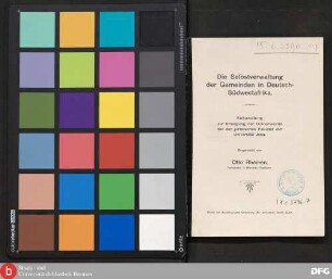 Die Selbstverwaltung der Gemeinden in Deutsch-Südwestafrika