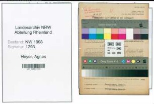 Entnazifizierung Agnes Heyer , geb. 25.09.1904 ()