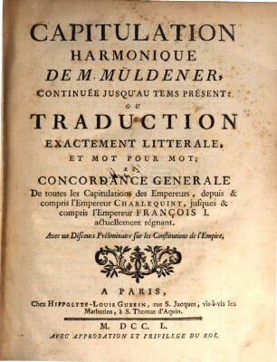Capitulation harmonique