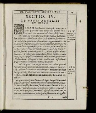 Sectio IV. De Venis Arteriis Et Nervis.