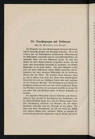 270-286, Die Berechtigungen und Prüfungen [...]
