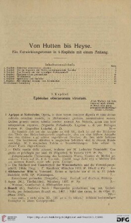 1. Kapitel. Epistolae obscurorum virorum (Nr.1-41)