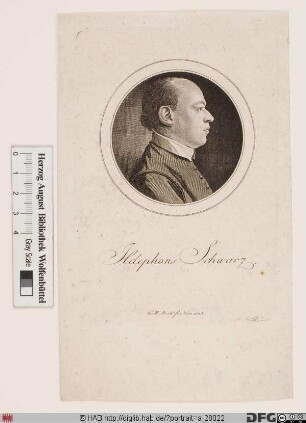 Bildnis Ildephons (Taufname: Carl Joseph) Schwarz
