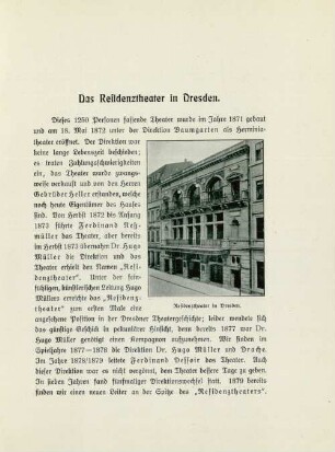 Das Residenztheater in Dresden