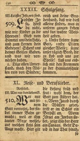 XXXIX. Schulgesang.