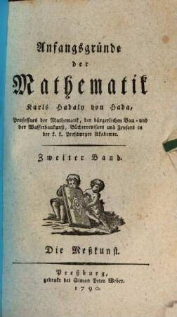 Anfangsgründe der Mathematik, 2. Die Meßkunst