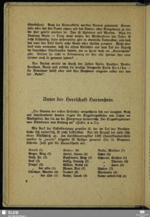 Unter der Herrschaft Hartenstein