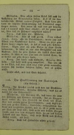 126. Die Stallfütterung des Rindviehes