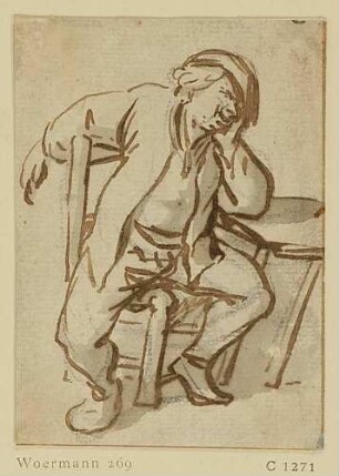 Ein sitzender Bauer