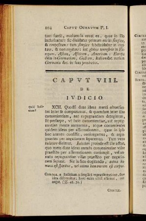 Caput VIII. De Iudicio.