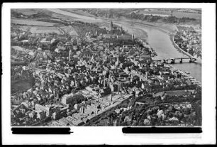 Meißen an der Elbe, Jahrtausendfeier 1929, Luftbild