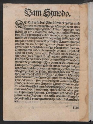 Vam Synodo.