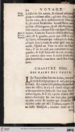 Chapitre XXIII: Des bains des Turcs