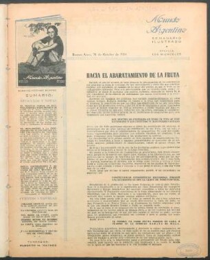 Hacia el abaratamiento de la fruta