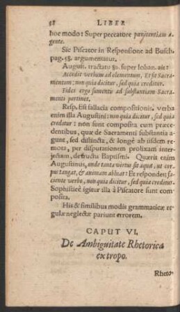 Caput VI. De Ambiguitate Rhetorica ex tropo.