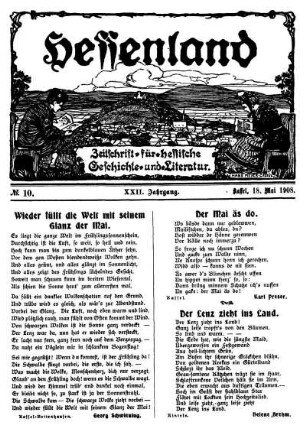 No. 10, 18. Mai 1908
