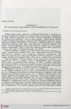 2: Materiały do "Katalogu malarstwa holenderskiego w Polsce"
