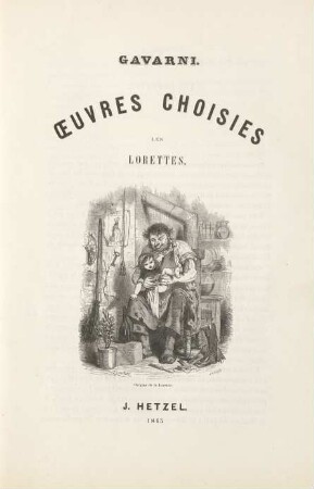 Gavarni. Oeuvres Choisies Le Lorettes