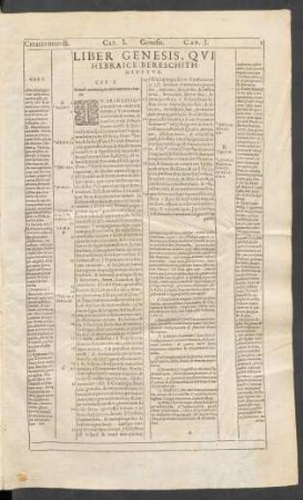 Liber Genesis, Qui Hebraice Bereschith Dicitur