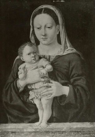 Madonna in Halbfigur mit dem Christuskinde
