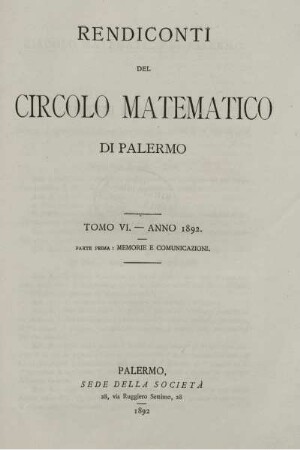 6: Rendiconti del Circolo Matematico di Palermo