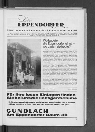 Wo badeten die Eppendorfer einst - wo baden sie heute?