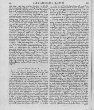 Religion der Bibel. Ein Buch für jeden Menschen von Sinn und Gefühl. Gotha: Becker 1826